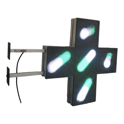 Double-sided pharmaceutical cross, dimensions 576x576 mm 