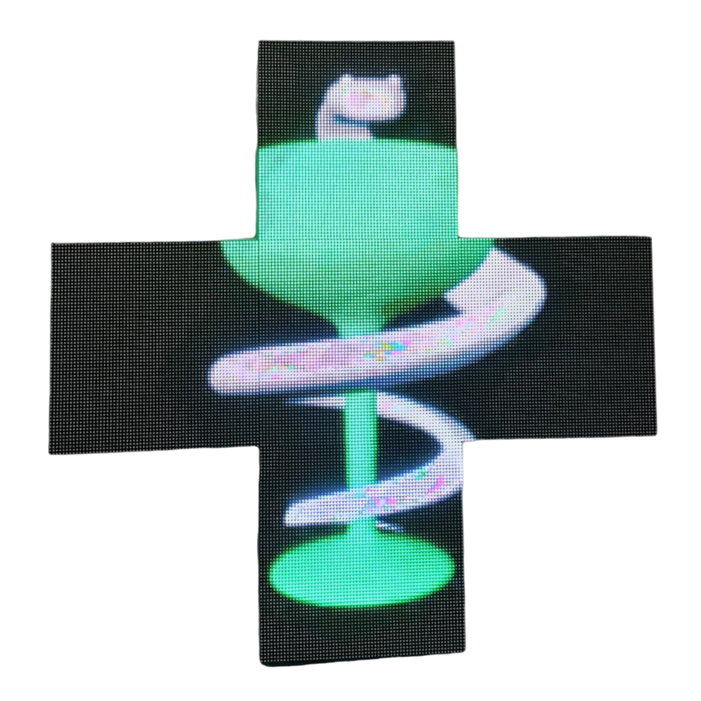 Double-sided pharmaceutical cross, dimensions 576x576 mm 