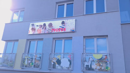 Ekran LED Telebim zewnętrzny 1m² konstrukcja aluminiowa typ stały